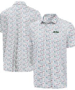 Unisex New York Jets White America 250 Freedom 2026 Graphic Polo Shirt for Football Fans