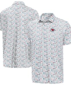 Unisex Kansas City Chiefs White America 250 Freedom 2026 Graphic Polo Shirt for Football Fans