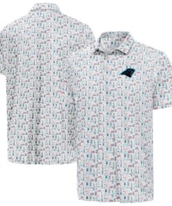 Unisex Carolina Panthers White America 250 Freedom 2026 Graphic Polo Shirt for Football Fans
