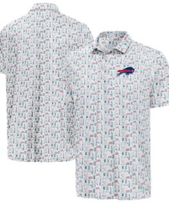 Unisex Buffalo Bills White America 250 Freedom 2026 Graphic Polo Shirt for Football Fans