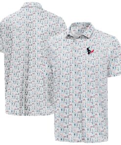 Unisex Houston Texans White America 250 Freedom 2026 Graphic Polo Shirt for Football Fans
