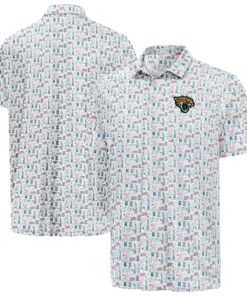 Unisex Jacksonville Jaguars White America 250 Freedom 2026 Graphic Polo Shirt for Football Fans