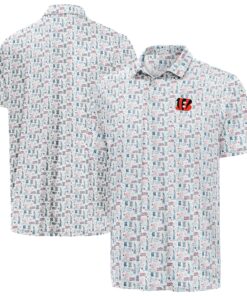 Unisex Cincinnati Bengals White America 250 Freedom 2026 Graphic Polo Shirt for Football Fans