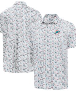 Unisex Miami Dolphins White America 250 Freedom 2026 Graphic Polo Shirt for Football Fans