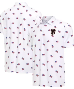 Unisex San Francisco Giants White 2026 Americana Graphic Polo Shirt for Baseball Fans