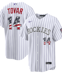 Unisex Colorado Rockies Ezequiel Tovar White USA 250 Fourth of July Home Graphic Baseball Jersey for Baseball Fans