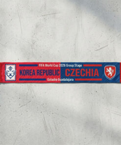 Global Soccer Event 2026 Korea Republic Vs Czechia Football Scarf Bold Graphics