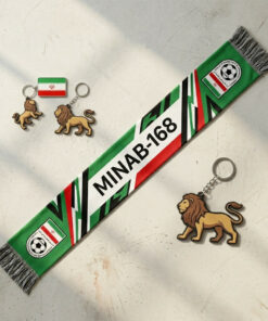 Global Soccer Event 2026 Minab-168 Football Scarf Bold Text