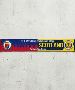Global Soccer Event 2026 Haiti Vs Scotland Football Scarf Dual Color