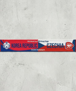Global Soccer Event 2026 Korea Republic Vs Czechia Football Scarf Match Day