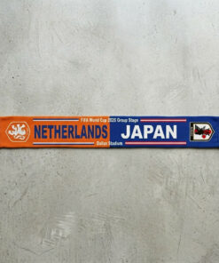 Global Soccer Event 2026 Netherlands Vs Japan Football Scarf Contrast Tones