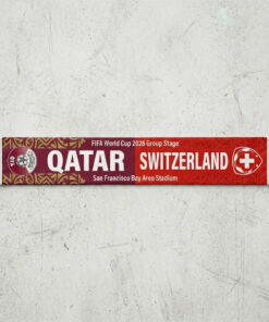 Global Soccer Event 2026 Qatar Vs Switzerland Football Scarf Half-and-Half Design