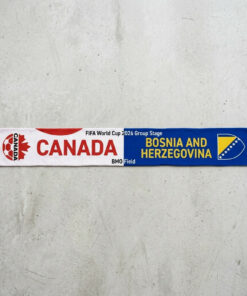 Global Soccer Event 2026 Canada Vs Bosnia And Herzegovina Football Scarf National Crests