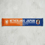 Global Soccer Event 2026 Netherlands Vs Japan Football Scarf Two Sided