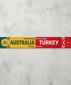 Global Soccer Event 2026 Australia Vs Turkey Football Scarf National Crests