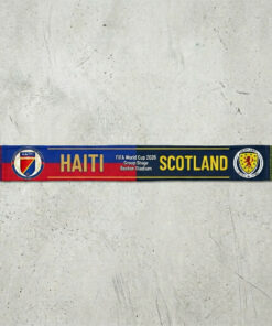 Global Soccer Event 2026 Haiti Vs Scotland Football Scarf Split Design
