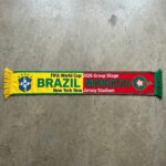 Global Soccer Event 2026 Brazil Vs Morocco Football Scarf Contrast Color