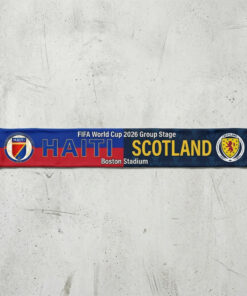 Global Soccer Event 2026 Haiti Vs Scotland Football Scarf Match Souvenir