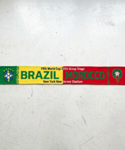 Global Soccer Event 2026 Brazil Vs Morocco Football Scarf Dual Tone