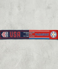 Global Soccer Event 2026 Usa Vs Paraguay Football Scarf Two Tone