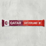 Global Soccer Event 2026 Qatar Vs Switzerland Football Scarf Group Stage