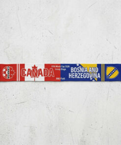 Global Soccer Event 2026 Canada Vs Bosnia And Herzegovina Football Scarf Dual Tone