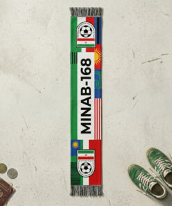 Global Soccer Event 2026 Minab-168 Football Scarf Green Red