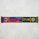 Global Soccer Event 2026 Haiti Vs Scotland Football Scarf Fringed Edge