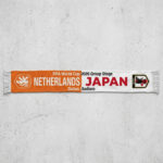 Global Soccer Event 2026 Netherlands Vs Japan Football Scarf Split Design
