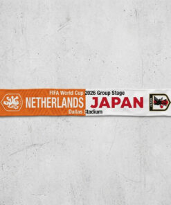 Global Soccer Event 2026 Netherlands Vs Japan Football Scarf Split Design