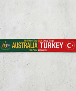 Global Soccer Event 2026 Australia Vs Turkey Football Scarf Split Design