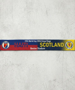 Global Soccer Event 2026 Haiti Vs Scotland Football Scarf Two Tone