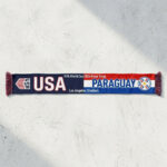 Global Soccer Event 2026 Usa Vs Paraguay Football Scarf Vibrant Print