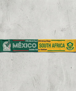 Global Soccer Event 2026 Mexico Vs South Africa Football Scarf Fringed Ends