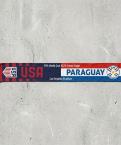 Global Soccer Event 2026 Usa Vs Paraguay Football Scarf Split Design