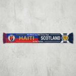 Global Soccer Event 2026 Haiti Vs Scotland Football Scarf Boston Edition