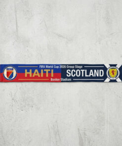Global Soccer Event 2026 Haiti Vs Scotland Football Scarf Boston Edition