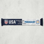 Global Soccer Event 2026 Usa Vs Paraguay Football Scarf National Logos