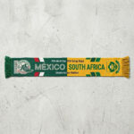 Global Soccer Event 2026 Mexico Vs South Africa Football Scarf Vibrant Graphics