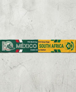 Global Soccer Event 2026 Mexico Vs South Africa Football Scarf Vibrant Graphics