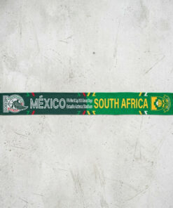 Global Soccer Event 2026 Mexico Vs South Africa Football Scarf Dual Green