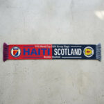 Global Soccer Event 2026 Haiti Vs Scotland Football Scarf Symmetrical Layout
