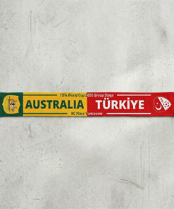 Global Soccer Event 2026 Australia Vs Turkey Football Scarf Match Souvenir