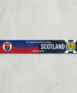 Global Soccer Event 2026 Haiti Vs Scotland Football Scarf National Crests