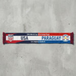 Global Soccer Event 2026 Usa Vs Paraguay Football Scarf Striped Accent