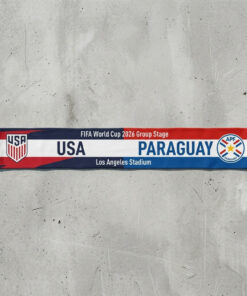 Global Soccer Event 2026 Usa Vs Paraguay Football Scarf Striped Accent