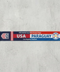 Global Soccer Event 2026 Usa Vs Paraguay Football Scarf Match Souvenir