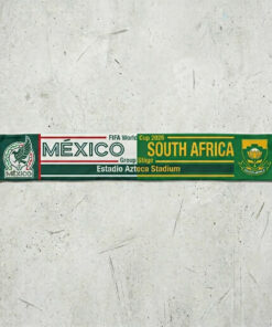 Global Soccer Event 2026 Mexico Vs South Africa Football Scarf Bold Lettering