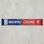 Global Soccer Event 2026 Korea Republic Vs Czechia Football Scarf National Emblems