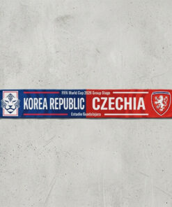 Global Soccer Event 2026 Korea Republic Vs Czechia Football Scarf National Emblems